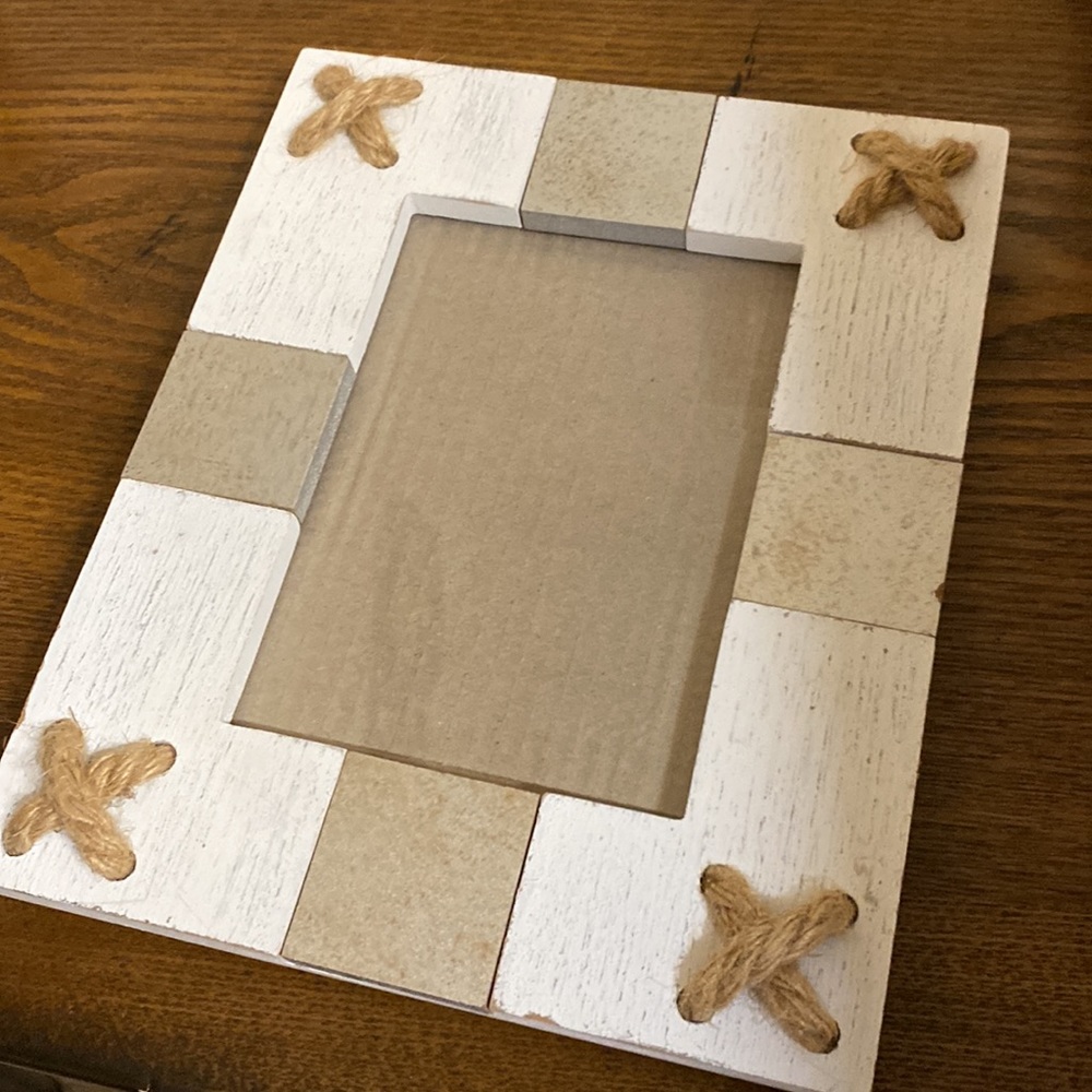 Distressed Wooden Picture Frame - Picture 4 of 4